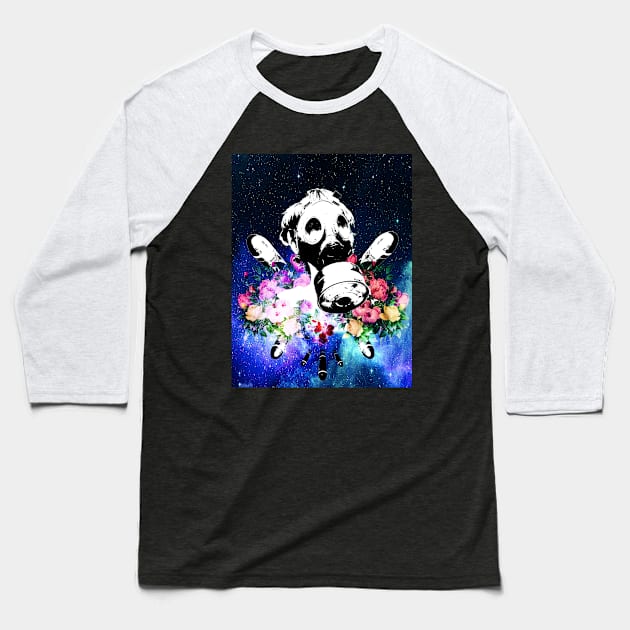 GasMask Galaxy Kid Baseball T-Shirt by ControllerGeek